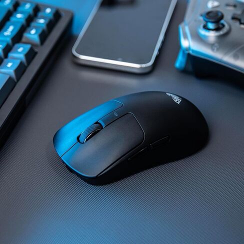 ماوس لاسلكي Aula SC680، ماوس ألعاب مريح، مع مستشعر PAW3395 قابل للتعديل، 26000 نقطة في البوصة، شريحة BK3633، توصيلات BT 5.0/2.4 جيجا هرتز/سلكية، بطارية 500 مللي أمبير في الساعة لأجهزة Win/Mac/PC/الكمبيوتر المحمول (أبيض) in Kuwait