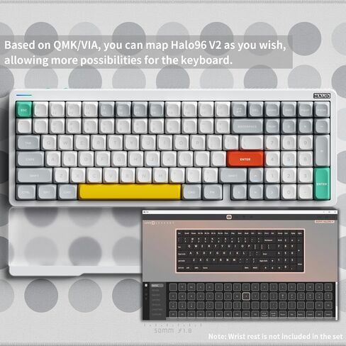nuphy Halo96 V2 Wireless Keyboard,Gasket Structure,96% Hot Swappable Gaming Keyboard, 99 Kyes RGB Backlit Mechanical Keyboard, Support QMK/VIA,Bluetooth/USB-C/2.4GHz-White,Silent Red Clear-Top (45gf) in Saudi Arabia