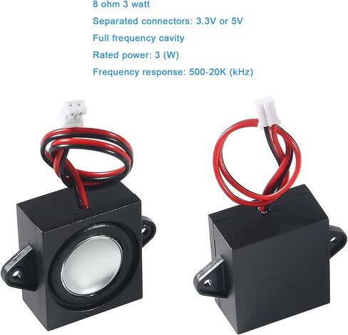 DIANN 4pcs 3W 8 Ohm Audio Stereo Speaker Full Range Mini Portable Advertising Speakers and 2pcs PAM8403 3W Stereo Audio Power Amplifier Board Module in Saudi Arabia