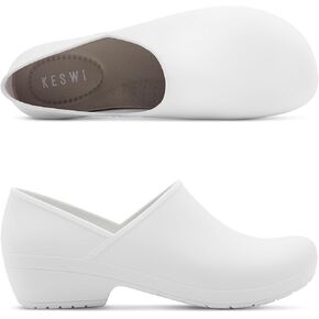KESWI Women's Classic Clog with Extra Comfortable Insole – Water Resistant, Slip Resistant, Eco Friendly – Work Shoes, Nurse Shoes, Chef Shoes