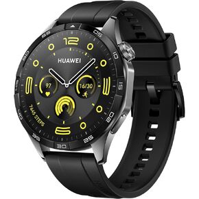 HUAWEI Watch GT 4 B19F 46mm Bluetooth Smartwatch 1.43" AMOLED Screen Fluoroelastomer Strap - Black
