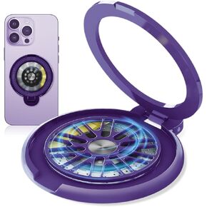 Fidget Spinner Stress-Relief Cell Phone Holder,Rotating Spinner Magnetic Phone Mount,MagSafe Phone Stand,Adjustable Cell Phone Grips, MagSafe Accessories (Blue)