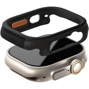 UNIQ Valencia Watch Case Compatible with Apple Watch (49mm) Black