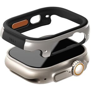 UNIQ Valencia Watch Case Compatible with Apple Watch (49mm) Black
