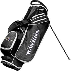 Team Golf NFL Detroit Lions Birdie Golf Stand Bag, Lightweight, 14-Way Club Divider, Spring Action Stand, Insulated Cooler Pocket, Velcro Glove and Umbrella Holder & Padded Handles