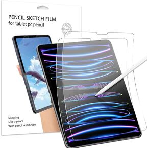 avakot 2 Pack Paperfeel Screen Protector for iPad Pro 12.9 Inch 2020 | Matte Drawing Film for iPad 12.9 Screen Protector | Paperfeel Film for iPad Pro12.9 Write/Draw Like on Paper