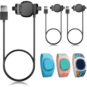 3 Pack Compatible with Disney-Magic Band Plus Charger, 3.3ft Replacement Charger Only Compatible with Disney-Magic Band+, Black（No MagicBand+ Included）