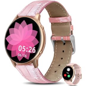 Smart Watches for Women (Call Receive/Dial), 1.32" Smartwatch with Heart Rate Sleep Calories Counter, IP68 Waterproof Fitness Watch for Android iOS Phones