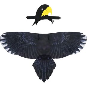 Bird-Costume-Parrot-Wings for Kids with Bird Headbands, Boys Girls Eagle Dress-up Cape Halloween Party Favors Gifts