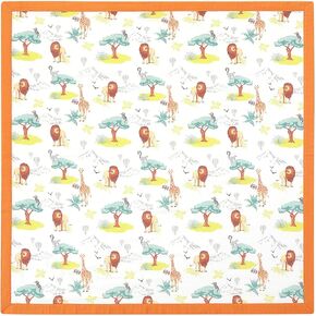 Baby Blanket for Unisex Boys Girls, 47 x 47 Inch Rayon & Cotton Quilt Blanket, Printed Muslin Toddler Blankets, Breathable Nursery Bed Blanket Newborn Crib Blanket, Mini Panda Blue