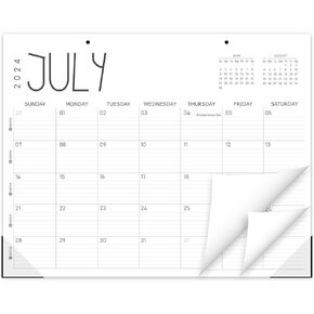 GuassLee Desk Calendar 2024-2025, Desk Top Calendar 2024, 19-Month School Year Desk/Wall Calendar, 2024 Jun-2025 Dec, 14" X 11" Monthly Planner with Thick Paper For Office Home Desk Organizing