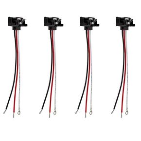 10x 3 Wire Plug Truck Trailer Light Plug Molded 3 Prong Pigtail Harness for Stop Turn Tail Sealed Round Oval Light Brake Backup Light