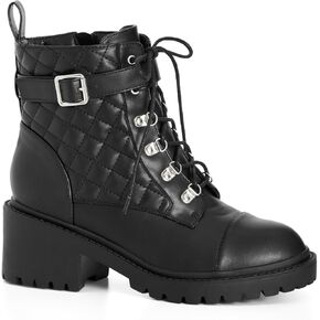 City Chic Women's Apparel Women's Fashion Boot, BLACK, 11 Wide
