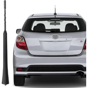 هوائي 9 بوصة لسيارة Toyota Matrix (2003-2013)، هوائي Toyota Matrix، هوائي مطاطي مرن بديل لسيارة Toyota Matrix 2003 2004 2005 2006 2007 2008 2009 2010 2011 2012 2013، أسود