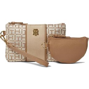 Tommy Hilfiger Chloe II Multi Pouch Wristlet, Navy/White