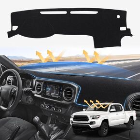 Sunsdrew Dash Cover for 2016-2022 2023 Toyota Tacoma Dashboard Cover Mat for Tacoma Accessories ظلة شبكة نونسليب حامية لا GlareTacoma Sunshield Protector Mat Pad