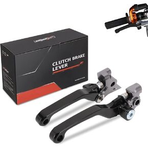 JFG Racing CNC Foldable Brake Clutch Levers for 350 450 SX SXR SXF XCF XCFW XCRW XCW EXCR EXC 125 150 200 250 300 350 500 SX XC EXC XCFW XCW SXF XCF EXC EXCF(SIX Days) 14-22