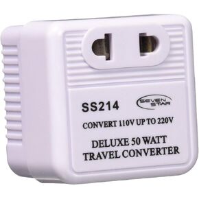 SEVEN STAR SS214 Deluxe 50 Watt Voltage Converter Step Up Transformer