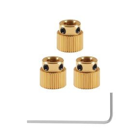 Aokin Stainless Steel Extruder Wheel Gear 36 Teeth Drive Gear 3D Printer Parts for Creality Ender 3, Ender 3 Pro, Ender 3 V2, Ender 5/5 Pro/5 Plus, CR-10/10S, CR-10 S4, CR-10 S5, 8 Pcs with a Wrench