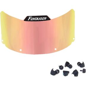 Fenduoer Softball/Baseball Mask Visor, Eye-Shield for All Defense Fielder’s Mask Sports Sunglasses(Clear Blue)
