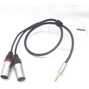 Youkamoo 4.4 ملم إلى Dual XLR ذكر محول سماعة رأس صوت متوازن 10 كور مطلي بالفضة [4.4 ملم إلى XLR] (0.6 متر (1.96 قدم)) in Kuwait