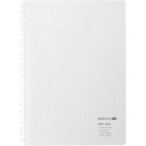 KOKUYO Me D Shaped Soft Ring Notebook, A5, 0.5 inch (4 mm) Grid Ruled, 50 Sheets, 3rd Season Set of Piman, Dusty Olive, Graphite Blue & Canyon Clay, Japan Import (KME-SR931S5)