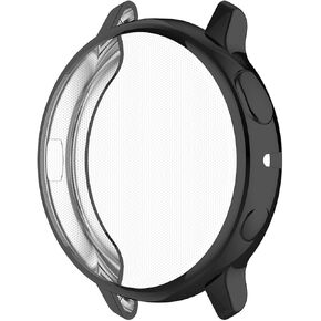 LOKEKE Compatible for Samsung Galaxy Watch Active 2 SM-R820 Protective Case Cover, Full Coverage TPU Protective Case Cover for Samsung Galaxy Watch Active 2 44MM SM-R820(TPU Black)