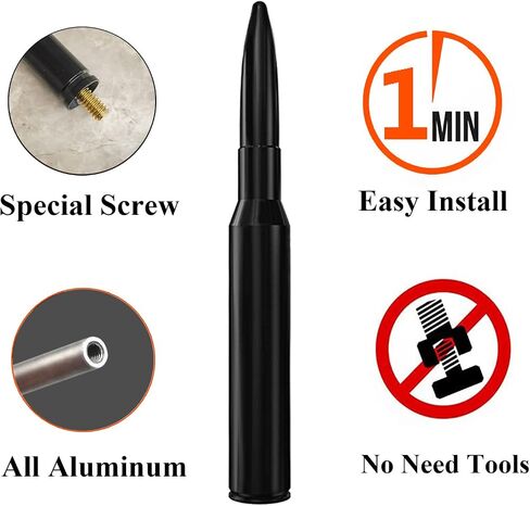 4 Inch Short Aluminum Antenna for Dodge Dakota (1998-2010), Dodge Dakota Antenna Replacement Mast in Saudi Arabia