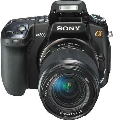 Sony Alpha A300 10.2MP Digital SLR DSLR Camera Super Steady Shot Image Stabilization Kit 18-55MM AF Lens (Renewed) in Saudi Arabia