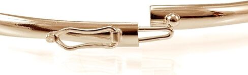 Hoops & Loops - Sterling Silver High Polished Flex Bangle Bracelet | Sterling Silver, Yellow and Rose Gold Flash Plated in Saudi Arabia