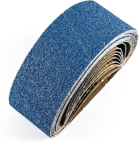 3x21 Inch Belt Sander Sanding Belts, 5 Pcs (1 Each of 40/60/80/120/240 Grits) Zirconia Belt Sander Paper Sanding Belts for Wood, Metal, Cars, and Furniture, 5-Pack in Saudi Arabia