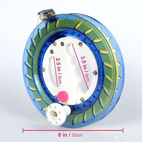 Simxkai Kite String Reel, Kite Reel,Kite Line Winder 9 inches Dia, Come with Lock & 1200 Feet Line（Red） in Saudi Arabia