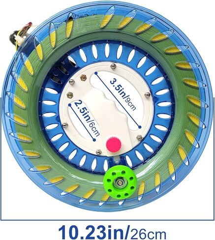 Simxkai Kite String Reel, Kite Reel,Kite Line Winder 9 inches Dia, Come with Lock & 1200 Feet Line（Red） in Saudi Arabia