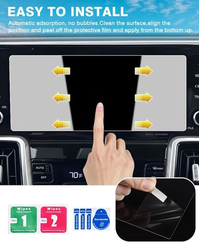Karltys 2 Pack 12.3-Inch Screen Protector for 2024 Toyota Grand Highlander XLE/Limited/Platinum Accessories, 9H Hardness Touchscreen Tempered Glass, Car Radio Screen Cover Anti Fingerprint in Saudi Arabia