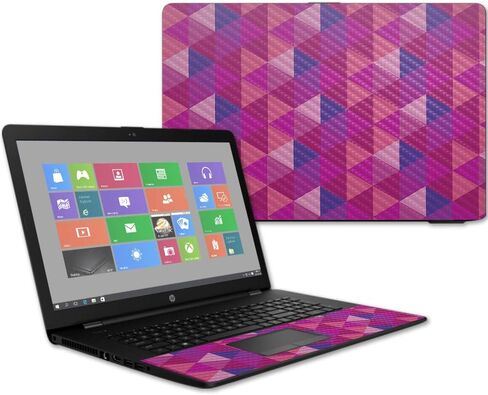 MightySkins Carbon Fiber Skin for HP 17T Laptop 17.3" (2017) - River Stones | Protective, Durable Textured Carbon Fiber Finish | Easy to Apply, Remove, and Change Styles | Made in The USA in Saudi Arabia