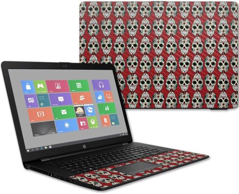 MightySkins Carbon Fiber Skin for HP 17T Laptop 17.3" (2017) - River Stones | Protective, Durable Textured Carbon Fiber Finish | Easy to Apply, Remove, and Change Styles | Made in The USA in Saudi Arabia