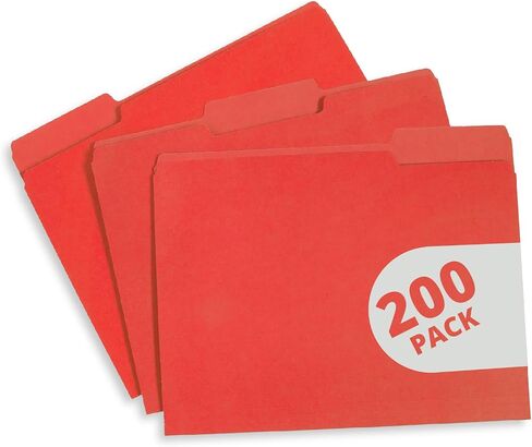 Blue Summit Supplies 200 Manila File Folders, Letter Size, 1/3 Cut Tab, Letter Size, Manila, Great for Organizing and Easy File Storage, 200 Per Box in Saudi Arabia