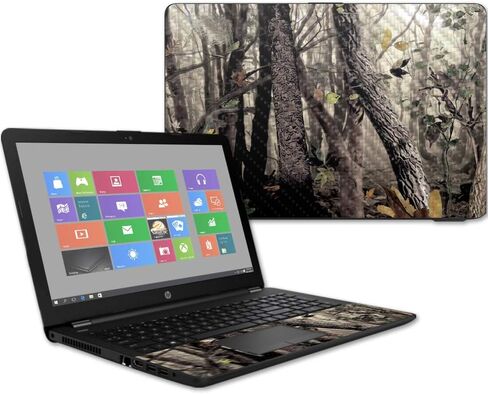 MightySkins Carbon Fiber Skin for HP 15T Laptop 15.6" (2017) - Deer Pattern | Protective, Durable Textured Carbon Fiber Finish | Easy to Apply, Remove, and Change Styles | Made in The USA in Saudi Arabia