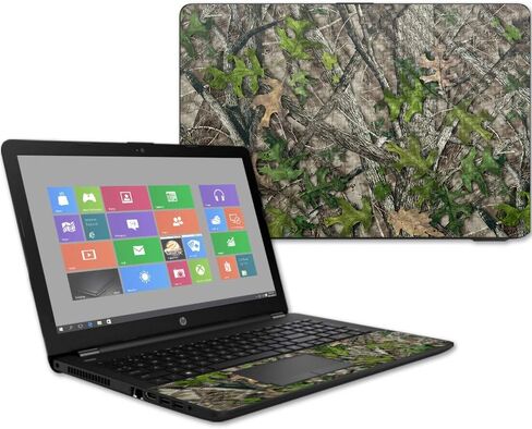 MightySkins Carbon Fiber Skin for HP 15T Laptop 15.6" (2017) - Deer Pattern | Protective, Durable Textured Carbon Fiber Finish | Easy to Apply, Remove, and Change Styles | Made in The USA in Saudi Arabia