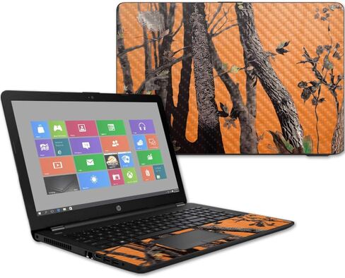 MightySkins Carbon Fiber Skin for HP 15T Laptop 15.6" (2017) - Deer Pattern | Protective, Durable Textured Carbon Fiber Finish | Easy to Apply, Remove, and Change Styles | Made in The USA in Saudi Arabia