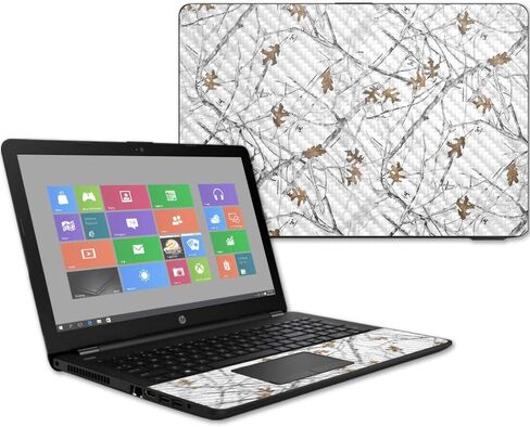 MightySkins Carbon Fiber Skin for HP 15T Laptop 15.6" (2017) - Deer Pattern | Protective, Durable Textured Carbon Fiber Finish | Easy to Apply, Remove, and Change Styles | Made in The USA in Saudi Arabia