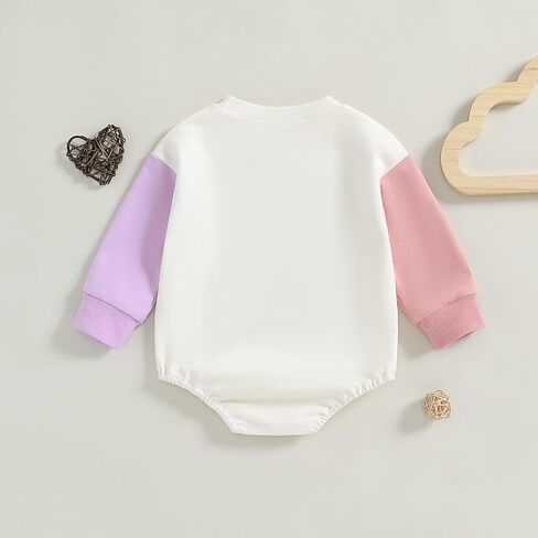 Lesimsam Sister and Brother Matching Outfits Toddler Baby Boy Girl Big Bro/Sis Little Bro/Sis Embroidery Sweatshirt Romper in Saudi Arabia