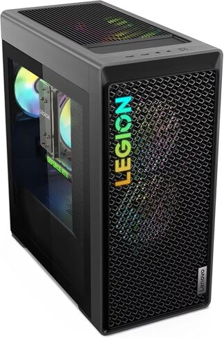 Lenovo Legion T5 High Performance Gaming Tower Desktop, AMD Ryzen 7 7700, NVIDIA GeForce RTX 4070 Ti, 64GB DDR5, 4TB SSD+2TB HDD, Wi-Fi 6E, USB KB&Mouse, with MS Office Lifetime License & Win11 Pro in Saudi Arabia
