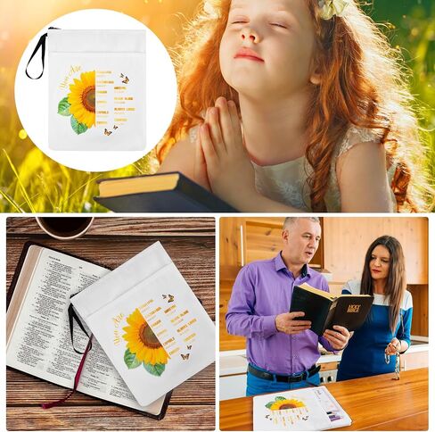 حافظة كتب مقاومة للماء مع سحاب وجيب أمامي، أغطية كتب للغلاف الورقي، حقيبة حماية للكتب مطبوعة بالأزهار مع مقبض لهدايا محبي الكتب (11.8 * 9.4 بوصة) in Kuwait