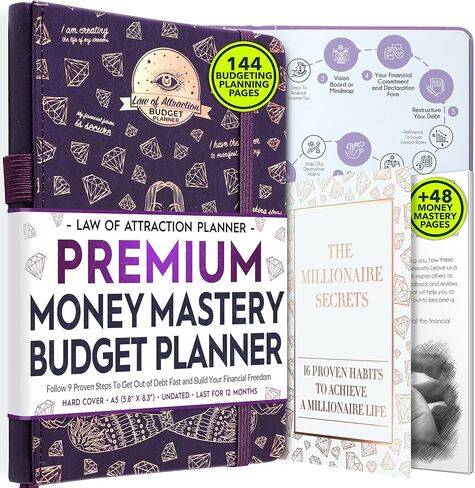 Financial Planner, Monthly Budget Planner and Monthly Bill Organizer - 12 Month Journey to Financial Freedom, Monthly Budget Book Planner, Money Saving Book a Budgeting Planner or Finance Planner in Saudi Arabia