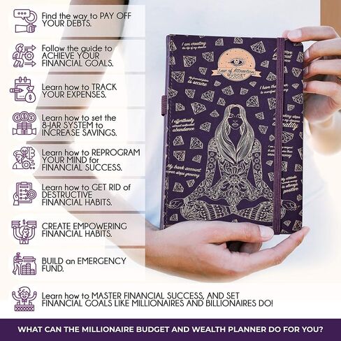 Financial Planner, Monthly Budget Planner and Monthly Bill Organizer - 12 Month Journey to Financial Freedom, Monthly Budget Book Planner, Money Saving Book a Budgeting Planner or Finance Planner in Saudi Arabia