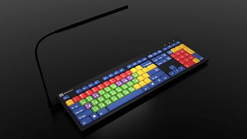 Logickeyboard Kids Learning Board • Teaching Vowels and Consonants, and Lowercase vs Capital Letters • for School and Private use • Two Built-in USB Ports • Plug-and-Play with Windows 7-11 in Saudi Arabia