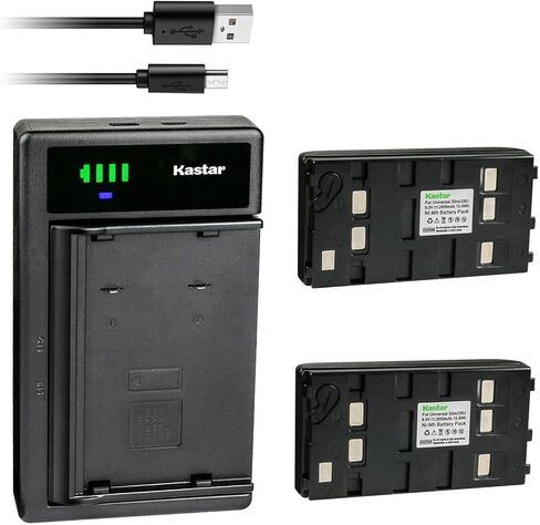 بطارية Kastar 1 حزمة وشاحن USB ذكي متوافق مع JVC GR-FX17 GR-FXM15 GR-FXM16 GR-FXM40 GR-FXM404 GR-FXM41 GR-FXM65 GR-HF705U GR-HF805U GR-LT10 GR-LT5 GR-LT7 GR- LT90 GR-LT91 GR-M7U GR-MV1 in Saudi Arabia