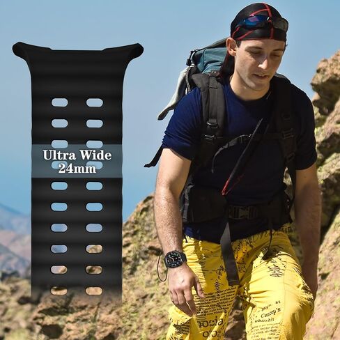 3 Pack Soft Sport Silicone Bands Compatible with Samsung Galaxy Watch Ultra 47mm Watch Bands, Adjustable Replacement Straps Fit for Galaxy Watch Ultra 47mm Women men in Saudi Arabia