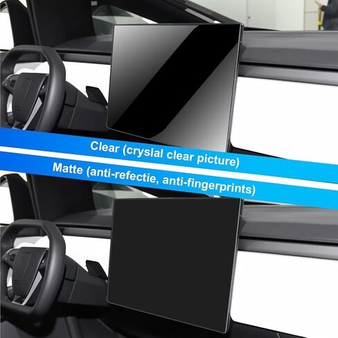 ThinSGO Screen Protectors for Tesla Cybertruck 2024 Clear HD, Tesla Dashboard Touchscreen Infotainment Display Cover 9H PET Ultra Tough, Front & Back (Clear) in Saudi Arabia